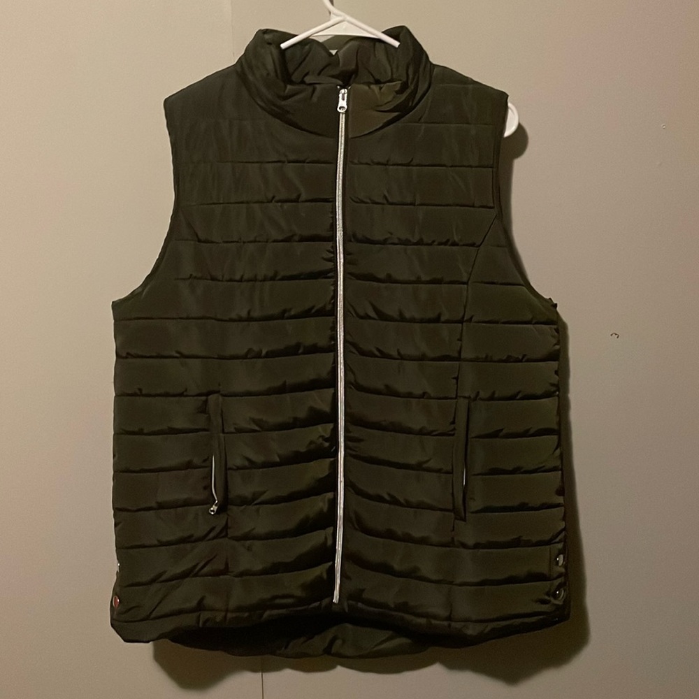 Zenana Oversized Olive Vest
